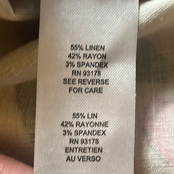 TAHARI Women’s Size 14 Linen Blend Floral Fit & Flare Sleeveless Midi Dress - Picture 10 of 15